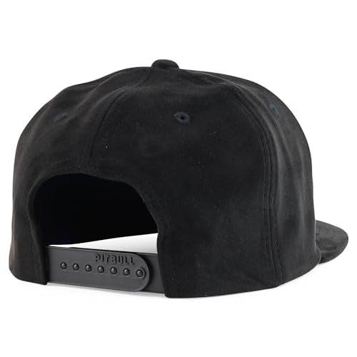 Trendy Apparel Shop Plain Suede Flat Bill Snapback Cap - color: Black