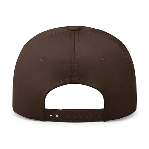 Pacific Headwear Unisex Adult Pacific Headwear Hybrid Snapback Dad Cap - color: Brown