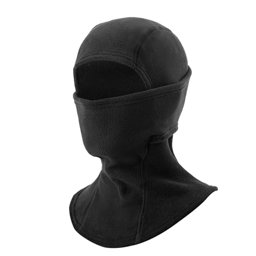 ROCKBROS Windproof Thermal Balaclava Ski Mask for Men and Women Cycling - color: Thick-fleece Black