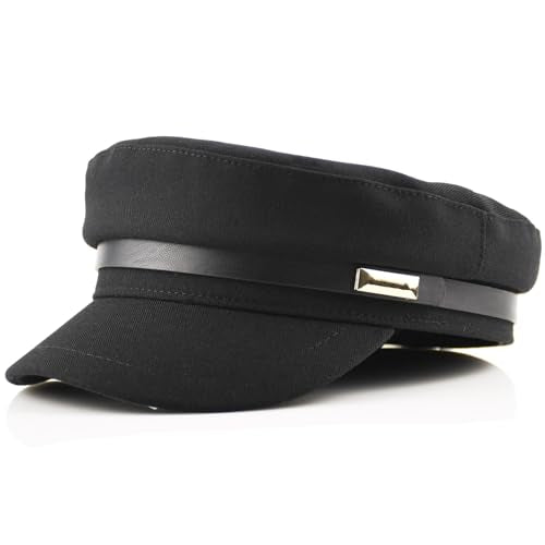 Newsboy Caps Fall Hats for Women Fashionable Vintage - color: T1-flat-black