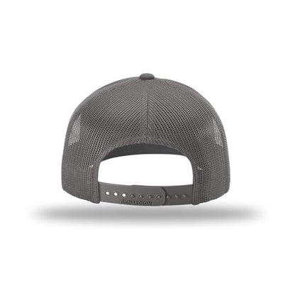 Richardson 112 Classic Six-Panel Adjustable Snapback Trucker Cap - color: Charcoal