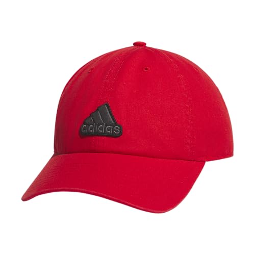 adidas Men's Ultimate Hat Baseball Cap - color: Better Scarlet/Black/Grey Six