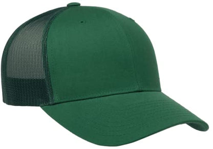 L2K Classics Plain Trucker Mesh Cap Baseball Cap - Mens Hats Trucker Hats for Men - color: Evergreen