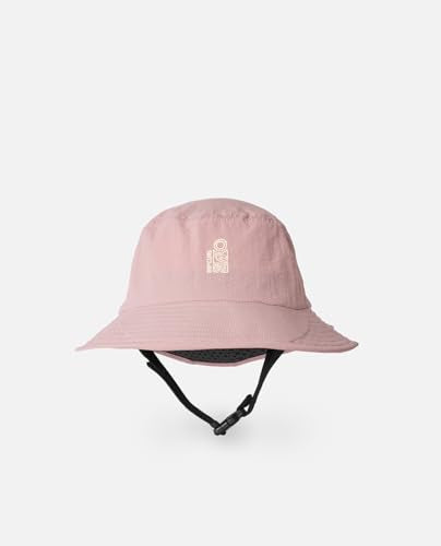 Rip Curl Men's UPF 50+ Quick Dry Surf Hat with Removable Neck Flap - color: Pink, size: X-Large