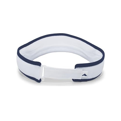 Pacific Headwear Unisex Adult Pacific Headwear Lite Allsport Active Visor - color: White/Navy