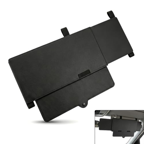 1 PC Sun Visor Extender for Car, Anti Glare Side Sun Blocker, Clip On Visor Attachment, Universal for Most Cars, Trucks, SUVs (Black)