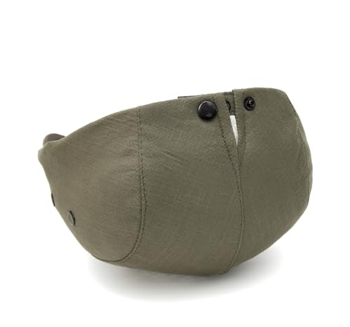 Quanhaigou Unisex Denim Newsboy Hats Flat Ivy Gatsby Cabbie Driving Berets Hat Cotton Dad Cap for Men Women - color: Solid Army Green