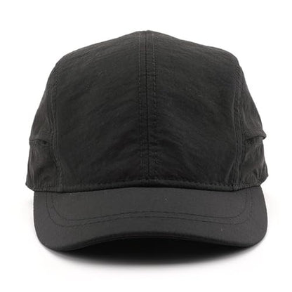 Short Brim Quick-Dry Lightweight Breathable Polyester Baseball Cap Adjustable Drawstring Dad Hat Outdoor Men Women - color: Black
