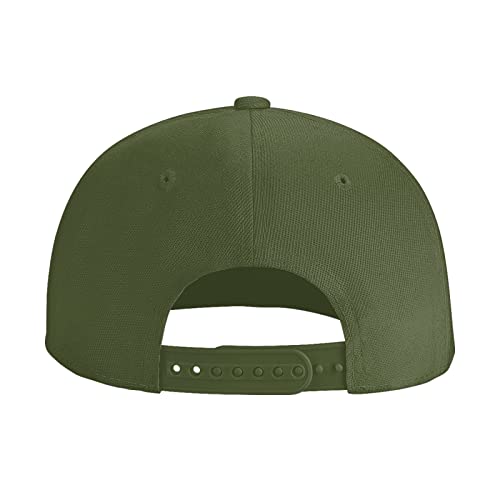 Custom Snapback Hats for Men Personalized Hip Hop Flat Bill Brim Baseball Cap Add Your Own Text Photo Logo - color: Single Color - Green
