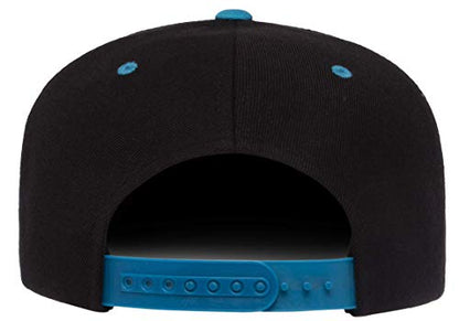Flexfit Unisex Adult Yp Classics Premium Snapback Cap – 2-Tone - color: Black/Teal
