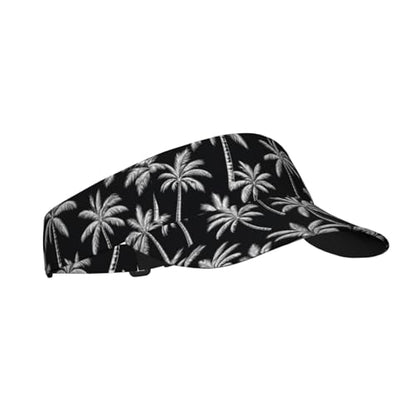 Sun Visor Hats Adjustable Open Top Sport Hat for Golf Women/Men - color: Coconut Tree