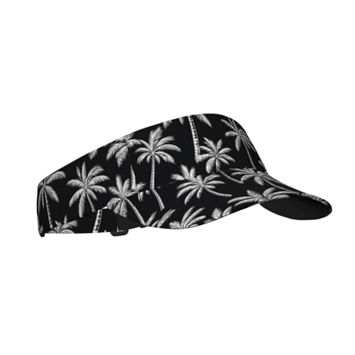 Sun Visor Hats Adjustable Open Top Sport Hat for Golf Women/Men - color: Coconut Tree