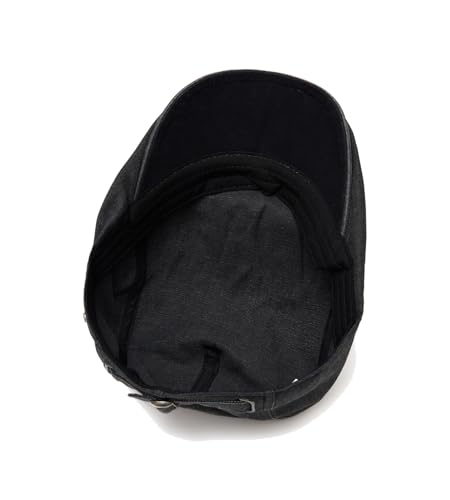 QHFHULV Newsboy Cap for Men Cotton Flat Gatsby Ivy Golf Cabbie Driving Hat - color: Casual Khaki