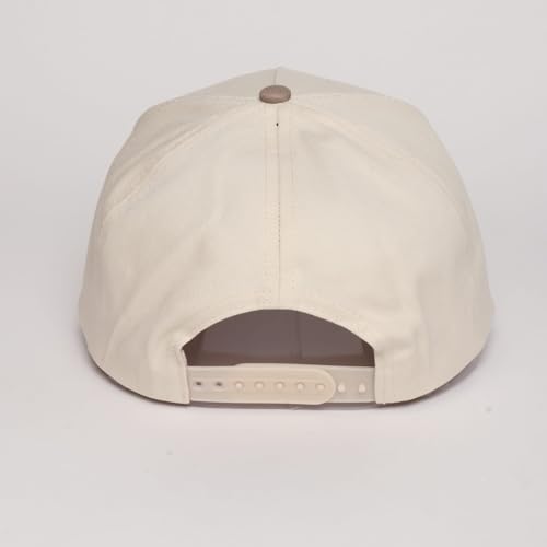MIRMARU Western Cowboy Embroidered 5 Panel Cotton Two Tone Trucker Hat-Retro Southwest Style Snapback Cap for Men and Women. - color: Patch-all American Cowgirl,beige