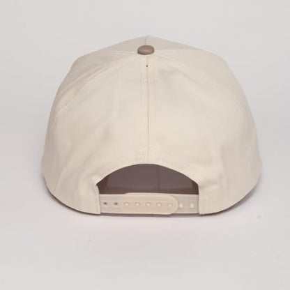 MIRMARU Western Cowboy Embroidered 5 Panel Cotton Two Tone Trucker Hat-Retro Southwest Style Snapback Cap for Men and Women. - color: Patch-all American Cowgirl,beige