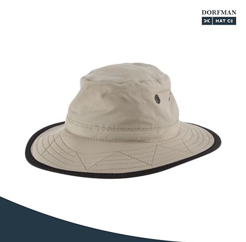 Dorfman Pacific Co. Men's Dimensional Brim Boonie - color: White, size: Small-Medium