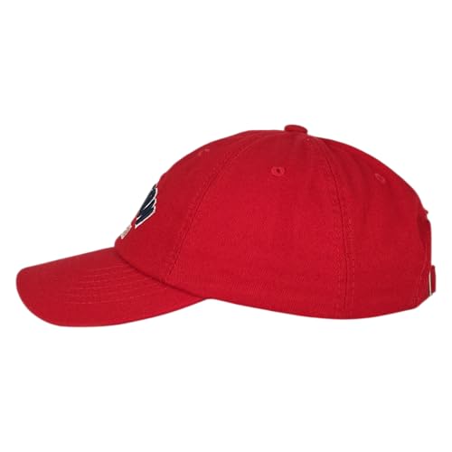 E BY ELIDAN Boston EST 1630 Dad Hat, Embroidered Cotton Baseball Cap - color: Red Est 1630
