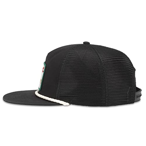 AMERICAN NEEDLE Miller High Life Beer Patch Unisex Adjustable Snapback Baseball Hat - color: Black