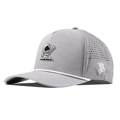 Branded Bills Moon Shot Curved 5 Panel Rope Hat for Men - color: Heather Gray