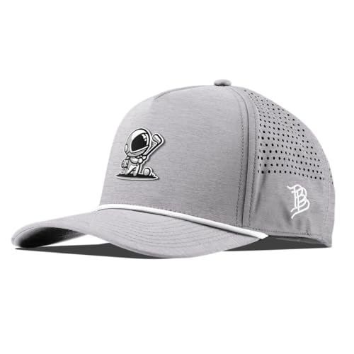 Branded Bills Moon Shot Curved 5 Panel Rope Hat for Men - color: Heather Gray
