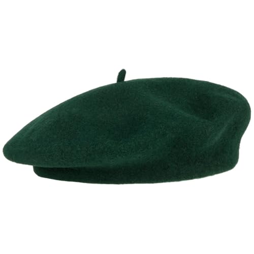 Women's Beret Cashmere Wool French Hat Made in EU Women Autumn Winter - color: Green, size: 6 7/8