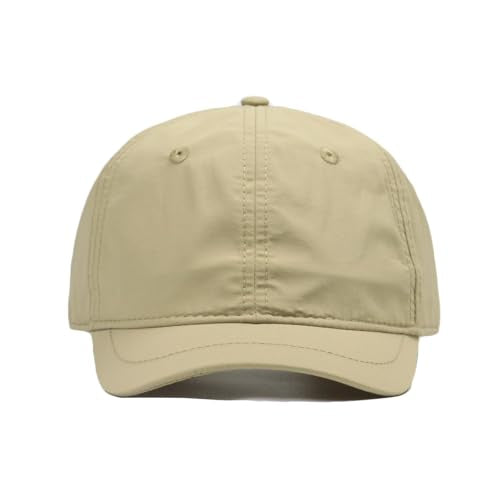 3cm Short Brim Stretch Fitted Baseball Caps Men's Quick Dry Breathable Unstructured Cap Curved Brim Trucker Hat K380 - color: Khaki