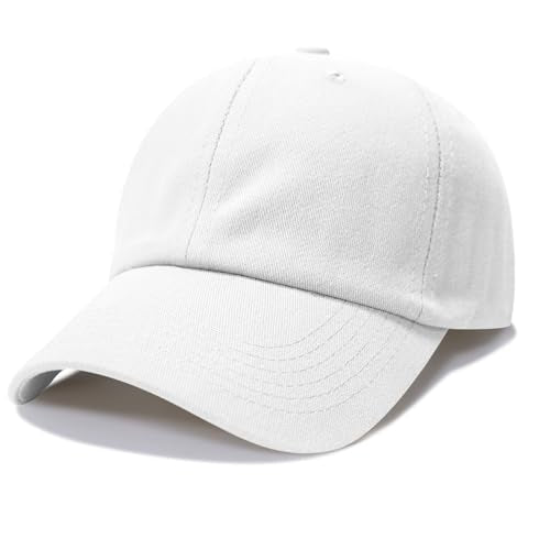 NPQQUAN Original Classic Low Profile Baseball Cap Golf Dad Hat Adjustable - color: Color White