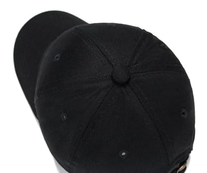 Edoneery Kids Baseball Hat, Adjustable Cotton Cap - color: Black, style: 9-14 Years