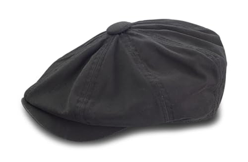 Broner Mo' Money Garmet Washed 8-Quarter Newsboy Cap - color: Black, size: X-Large