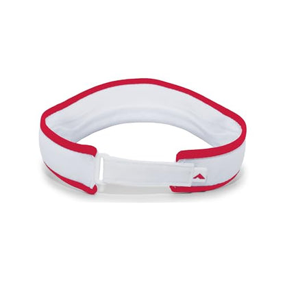 Pacific Headwear Unisex Adult Pacific Headwear Lite Allsport Active Visor - color: White/Red
