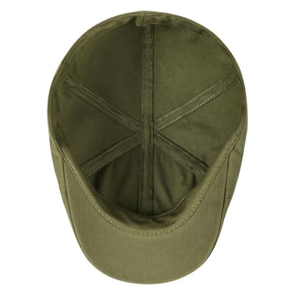 Toddler Cotton Ivy Newsboy Cap - color: Army Green, size: 2-3T