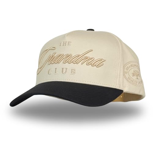 Vintage Mom & Dad Trucker Hats | Men & Women | Kids Grandpa Boy Mom Girl Dad Hats | Country Western | Cotton | Snapback - color: Grandma Club | Black