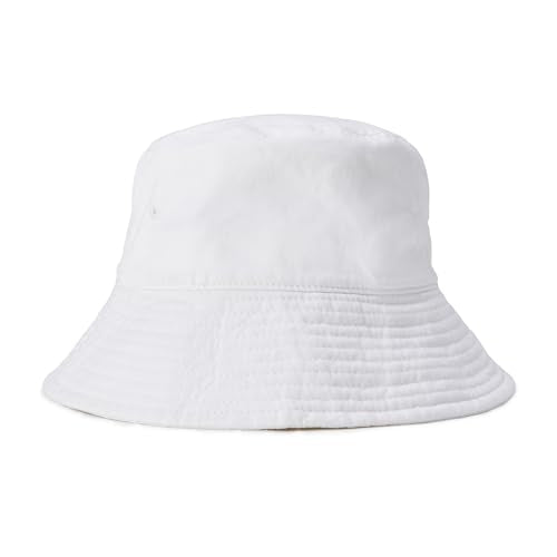Amazon Essentials Women's Washed Cotton Bucket Hat - color: White, size: Small-Medium