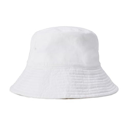 Amazon Essentials Women's Washed Cotton Bucket Hat - color: White, size: Large-X-Large