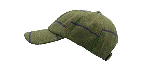 Walker and Hawkes Derby Tweed Shoulden Baseball Cap - color: Purple Stripes