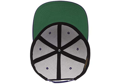 Flexfit Unisex Adult Yp Classics Premium Snapback Cap – 2-Tone - color: Black/Purple