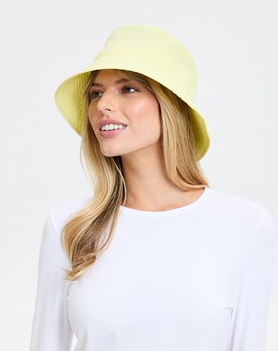 Solbari Unisex Bondi Bucket Hat UPF 50+ - color: Cool Yellow, size: Large-X-Large