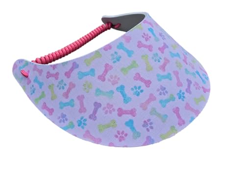 Women's Beautiful Designs Lightweight Packable Foam Visor for Sun Protection and Outdoor Activities - color: Dog 14