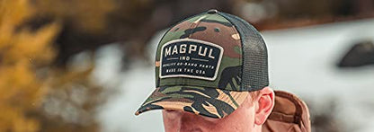 Magpul Trucker Hat Snap Back Baseball Cap, One Size Fits Most - color: Woodland Camo