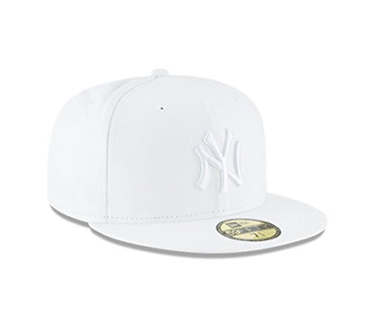 New Era Mens New York Yankees MLB Authentic Collection 59FIFTY Cap, Adult, Scarlet - color: White, size: 7