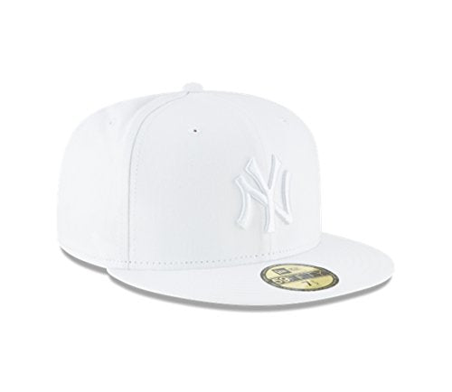 New Era Mens New York Yankees MLB Authentic Collection 59FIFTY Cap, Adult, Scarlet - color: White, size: 7