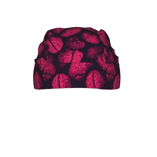 Adjustable Cycling Cap, Quick Dry Sports Bandana Skull Cap Helmet Liner - color: Funny Brain