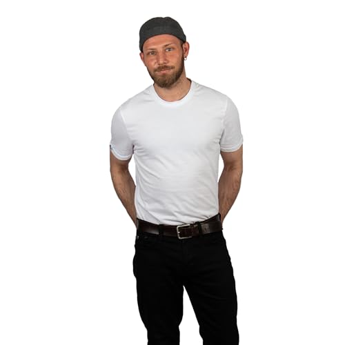 Cotton Docker Cap, Unisex Brimless Cap, Men Skull Cap, Brimless Beanie Hat, Men Women Cuffed Hat. - color: Gray