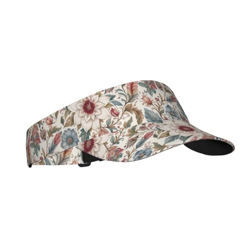 Sun Visor Hats Adjustable Open Top Sport Hat for Golf Women/Men - color: Colorful Mandala Flowers2