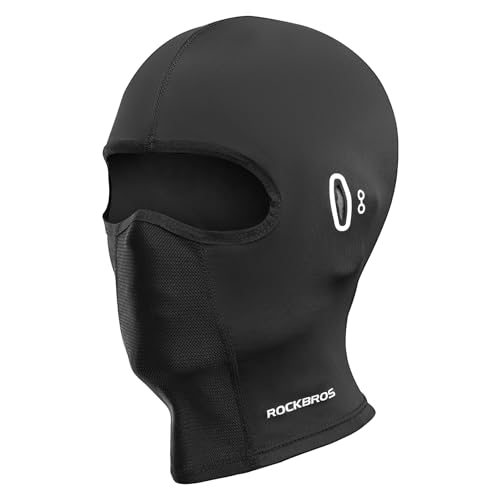 ROCKBROS Balaclava Face Mask Men Women Breathable Windproof Summer Cooling - color: Black 1