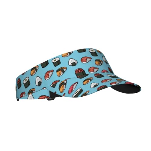 Unisex Adjustable Sports Sun Visor - color: Sushi