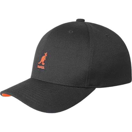 Kangol Men, Women Wool Flexfit Baseball - color: Beluga Black, size: XX-Large