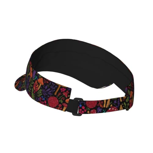 Leopard Print Sunscreen Visor Cap Adjustable Empty Top Athletic Beach Hat - color: 7