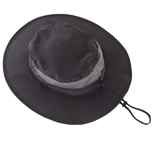 Connectyle Men's Breathable UPF 50+ Sun Hat Packable UV Protection Bucket Hat for Fishing Hiking Camping Safari Beach Golf - color: Dark Grey
