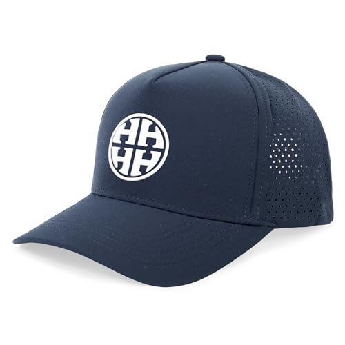HH HOFNEN Quick Dry Baseball Cap Mesh Snapback Hat Golf Ball Cap Men Women - color: Navy